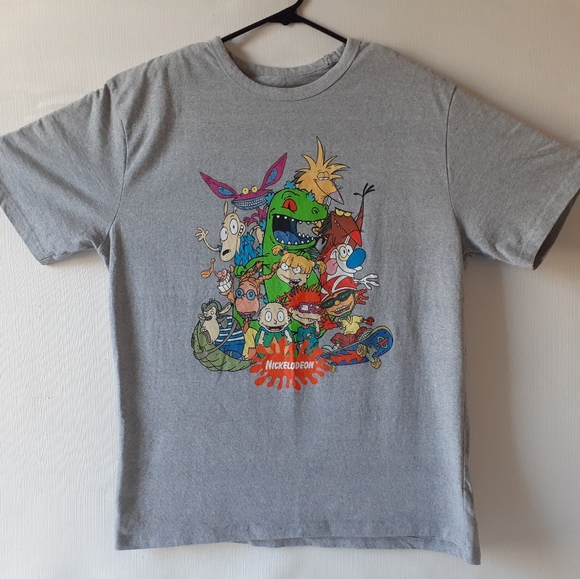 Nickelodeon men's gray short sleeve graphic t-shirt size XL - Picture 2 of 8